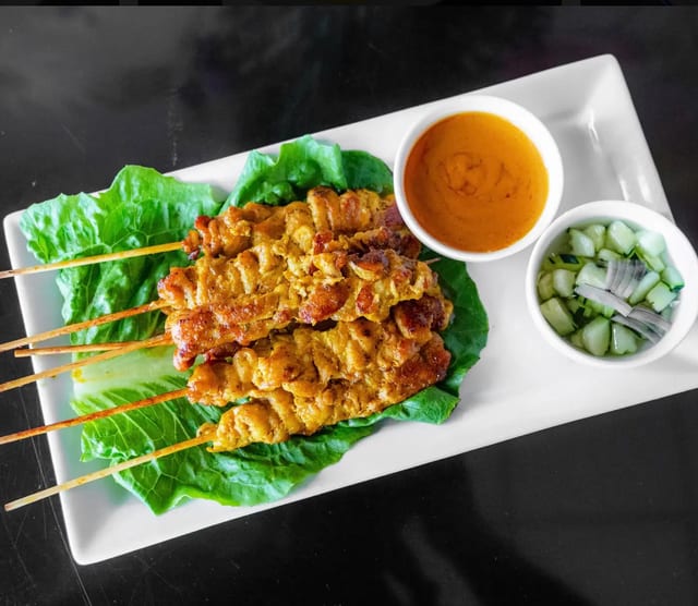 #6 Satay Chicken (6 Skewers) 🍗🍗🍗🍗🍗🍗.