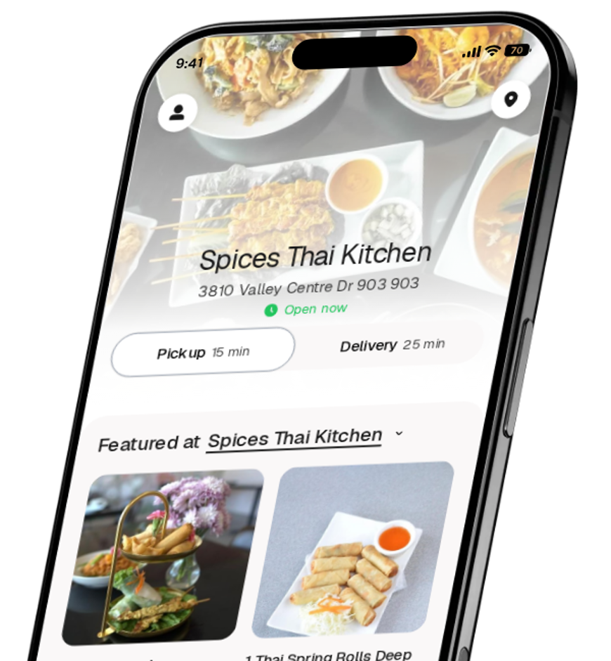 Spices Thai Kitchen app preview